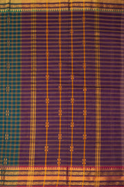 Green Handloom Chettinad Cotton Saree 10075922