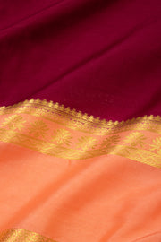 Deep Magenta Mysore Semi Crepe Silk Saree 10077213