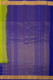 Yellowish Green Handloom Kanjivaram Soft Silk Saree 10075697