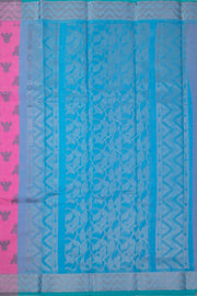 Pink South Silk Cotton Saree 10073594