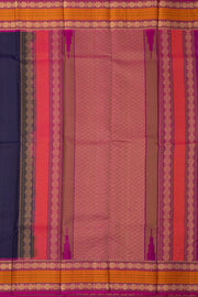 Blue Handloom Threadwork Kanjivaram Silk Saree 10074947