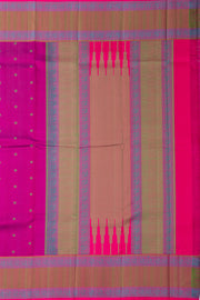 Purple Handloom Threadwork Kanjivaram Silk Saree 10074949