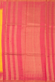 Yellow Handloom Threadwork Kanjivaram Silk Saree 10074954