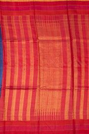 Blue Handloom Threadwork Kanjivaram Silk Saree 10074960