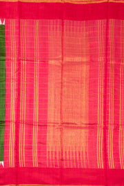 Green Handloom Threadwork Kanjivaram Silk Saree 10074962