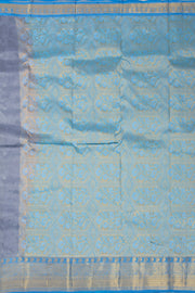 Grey Handloom Kanjivaram Blended Silk Saree 10072903