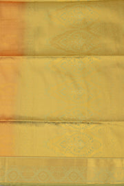 Brown Kanjivaram Vegan Silk Saree with Contrast Pallu 10073852