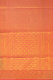 Green Kanjivaram Vegan Silk Saree with Contrast Pallu 10073854