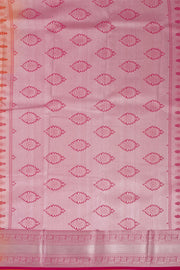 Yellow Kanjivaram Vegan Silk Saree with Contrast Pallu 10073865