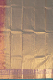 Purple Kanjivaram Vegan Silk Saree with Contrast Pallu 10073881