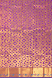 Magenta Kanjivaram Vegan Silk Saree with Contrast Pallu 10073887