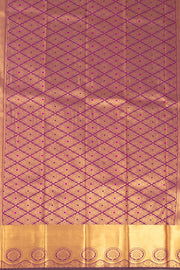 Purple Kanjivaram Vegan Silk Saree 10073895