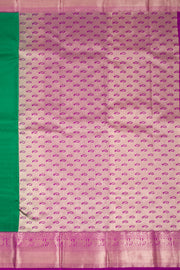 Green Lightweight Fancy Kanjivaram Silk Saree with Contrast Pallu 10074850