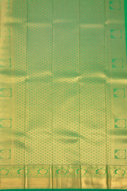 Brown Kanjivaram Vegan Silk Saree with Contrast Pallu 10074866