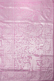 Purple Pearly Kanjivaram Tissue Vegan Silk Saree 10075565