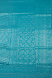 Fresh Soft Blue Kanjivaram Tissue Vegan Silk Saree 10075568