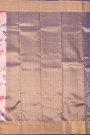 Cameo Pink Printed Kanjivaram Silk Saree 10075580