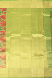 Android Green Printed Kanjivaram Silk Saree 10075582