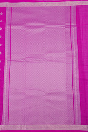 Magenta Pink Kanjivaram Vegan Silk Saree 10075588