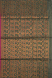 Maroon Jute Weave Kanjivaram Vegan Silk Saree 10075708