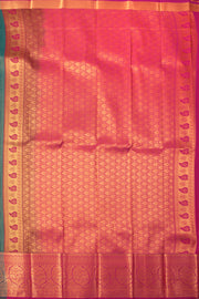 Green Kanjivaram Vegan Silk Saree 10076028