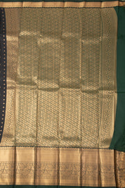 Black Kanjivaram Vegan Silk Saree 10076032