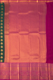 Green Kanjivaram Vegan Silk Saree 10076037