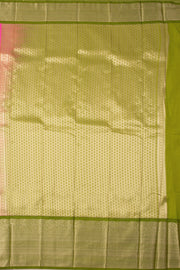 Pink Kanjivaram Vegan Silk Saree 10076044