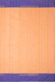 Peach Art Silk Kanjivaram Saree With Checks Design 10076310