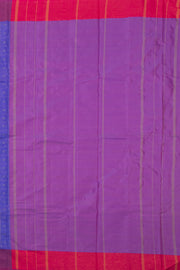 Purple Art Silk Kanjivaram Saree With Checks Design 10076315
