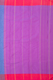 Blue Art Silk Kanjivram Saree With Checks Design 10076318
