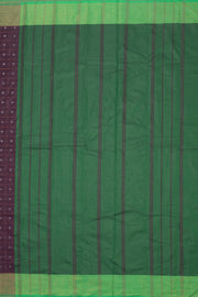  Brown Art Silk Kanjivram Saree With Checks Design 10076316