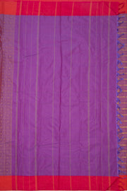 Purple Art Silk Kanjivaram Saree With Checks Design 10076319