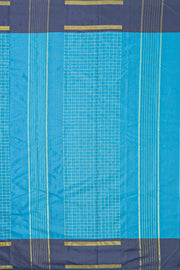 Blue Art Silk Kanjivaram Saree With Checks Design 10076327