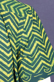 Indigo Handblock Print Pre-Washed Pure Cotton Shirt 10075462