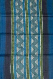 MultiColor Printed Tussar Silk Saree With Geometric Motifs 10076449