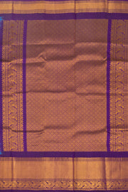 Blue Gadwal Kuttu Silk Saree 10075415