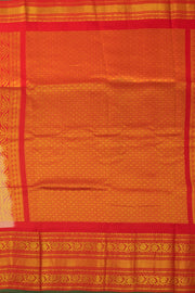 Green Gadwal Kuttu Silk Saree 10075417