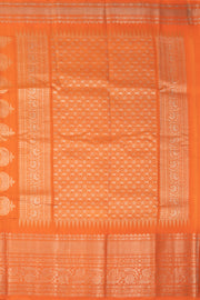 Black Gadwal Kuttu Silk Saree 10075422