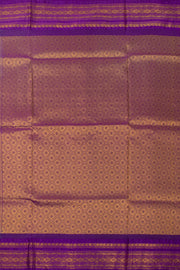 Purple Gadwal Kuttu Silk Saree 10075425