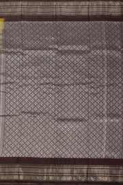 Yellow Gadwal Kuttu Silk Saree 10075428