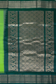 Green Gadwal Kuttu Silk Saree 10075432