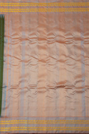 Green Gadwal Kuttu Silk Saree 10076198