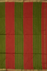 Green Maheshwari Silk Cotton Saree 10075239