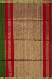 Green Maheshwari Silk Cotton Saree 10075240