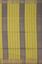 Yellow Maheshwari Silk Cotton Saree 10075243