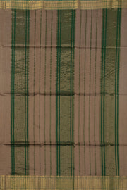 Brown Maheshwari Silk Cotton Saree 10075254