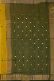 Yellow Maheshwari Silk Cotton Saree 10075268