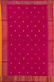 Yellow Maheshwari Silk Cotton Saree 10075269