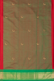 Red Handloom Chandrakon Paithani Silk Saree 10073632